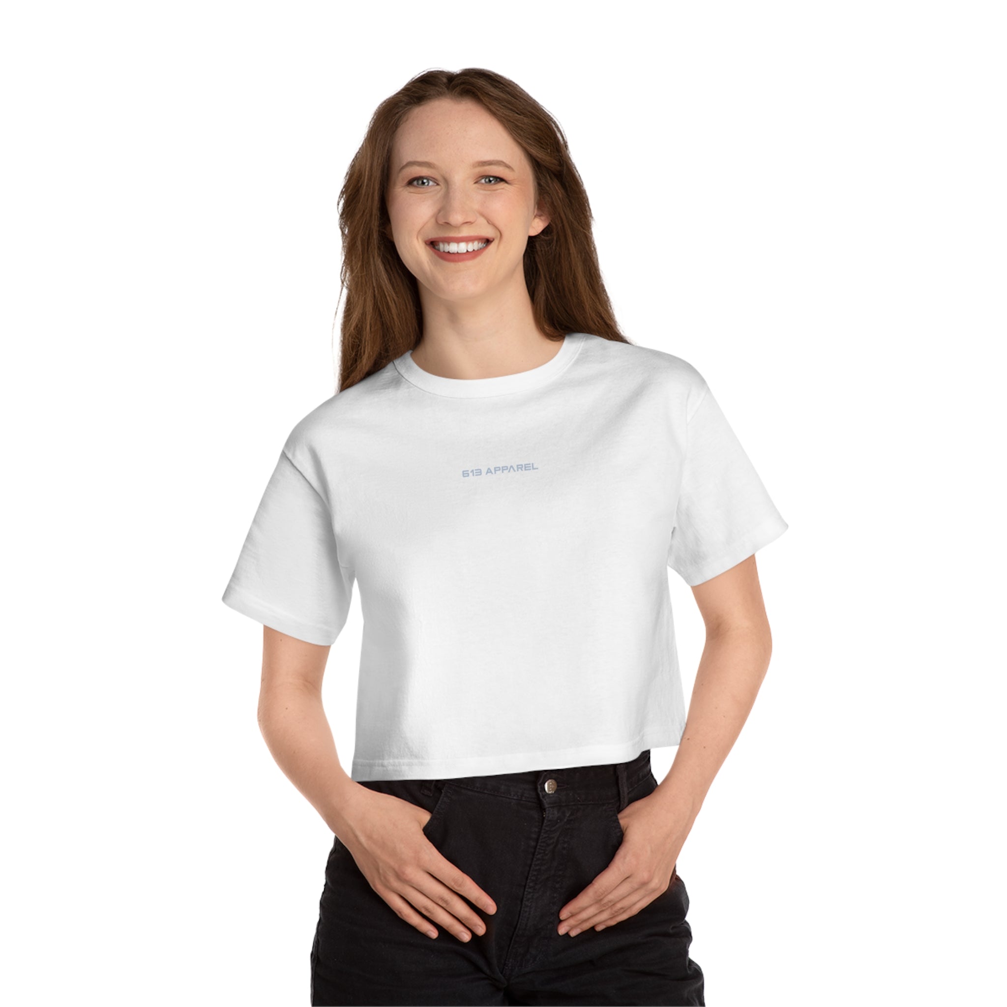 Champion cropped t shirt on sale